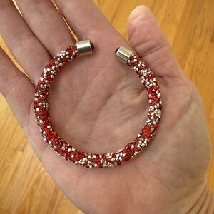 Amrita Singh Crystal Dust Ruby Red Bracelet